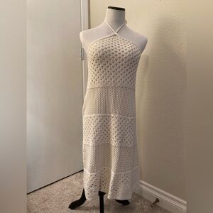 Old Navy Ivory Crochet Knit Dress